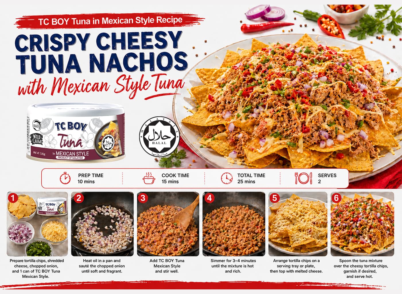 Crispy Cheesy Tuna Nachos